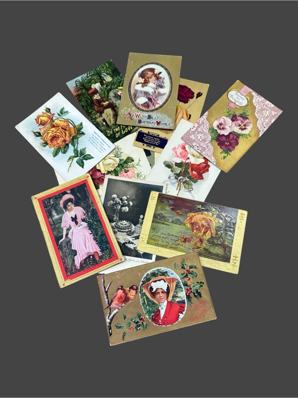 Vintage Postcards, Primarily Dating From The Early 1900s Golden Age of Postcards